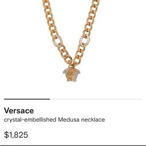 Versace
Medusa plaque detail necklace
